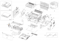 Задняя крышка JC97-03178B для Samsung CLX3170/ CLX3175