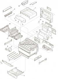 Плата обслуживания F1D-2 45642403 | 44982994 для OKI ES9431dn/ C911/ C941