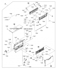 Правая дверь RM1-6104 для HP Color LaserJet CP5220/ CP5225