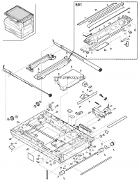 Блок лазера DUNTK0343RSZZ для Sharp ARM200/ AR5316/ ARM205