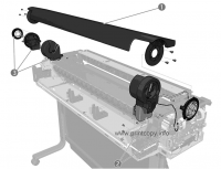 Левая опора рулона 5HB08-67004 для HP DesignJet T210/ T230/ T250/ T630/ T650/ T650