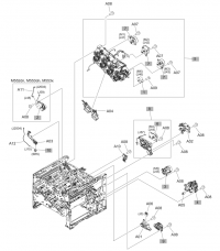 Привод подъёмника RM2-0010 для HP Color LaserJet Enterprise M552dn/ M553dn/ M577/ E57540