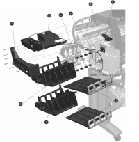 Плата подачи чернил Q6651-60153 | Q6651-60288 для HP DesignJet Z6100/ L25500
