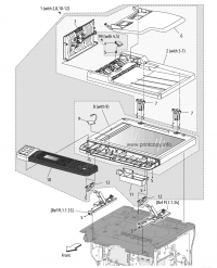 Сканер в сборе 	604K70931 для Xerox WorkCentre 3045 (O)