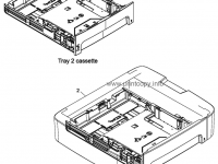 Q7556-67901 Cassette/feeder, tray 3 (250-sheet)    Q7556-67901 для HP моделей LaserJet M2727 MFP  
