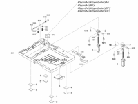 Нижний шарнир 302S018620 302S018610 для Kyocera ECOSYS M2040dn/ M2135dn/ M2540dn/ M2635dn/ M2735dw/ P2040dn
