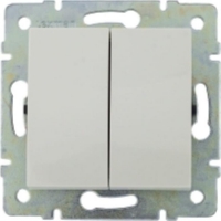 Выключатель встраиваемый  в сборе Lexman, 2 клавиши