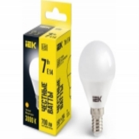 Лампа G45 7 Вт Е14, шт G45 для моделей iek