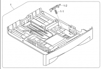 PAPER TRAY PAPER TRAY ASSY EUR, LIGHT GRAY (1581) для Brother HL2030 PAPER TRAY PAPER TRAY ASSY EUR LM6333001 для моделей Brother HL2030
