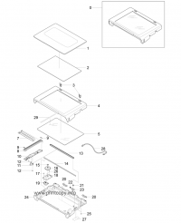 Scanner Unit Assembly COVER-M-SCAN LOWER для Samsung SCX4100 JC63-00453A для моделей Samsung SCX4100