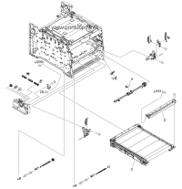 Internal components (2 of 7) Color misregistration sensor assembly для HP Color LaserJet CM2320 MFP RM1-4850-000CN для моделей HP Color LaserJet CM2320 MFP