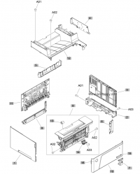 External panels and covers Cover, mulltipurpose tray для HP LaserJet M435nw MFP Pro External panels RM2-0625-000 для моделей HP LaserJet M435nw MFP Pro