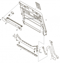 . Cover-Assy-Stacker LED Head Unit-51TRA для OKI B401 . Cover-Assy-Stacker LED Head Unit-51TRA для 44317201 для моделей OKI B401
