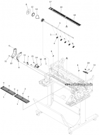 . Platen, Feed Roller PAPER FEED MOTOR UNIT для Canon imagePROGRAF TA20 . Platen, Feed Roller PAPER QM4-6668-000 для моделей Canon imagePROGRAF TA20