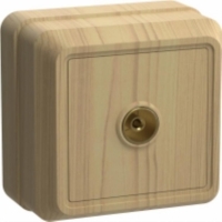 Розетка телефонная, EAO10-K03-DC, цвет сосна, шт EAO10-K03-DC для моделей iek