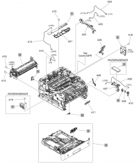 Internal components, printer base (2 of 3) Connecting PCA (simplex model) для HP LaserJet M304a Pro RM2-8510-000CN для моделей HP LaserJet M304a Pro