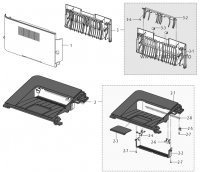 Xerox 095N00415 КРЫШКА ЗАДНЯЯ 095N00415 для Xerox моделей  PHASER 3320,  PHASER 3330,  WC 3315