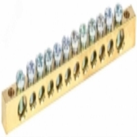 Шина PEN земля-ноль 6х9мм 12/2 (12групп/крепеж по краям) YNN11-12-100 IEK