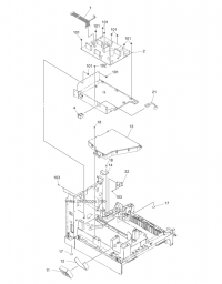 BASE-FRAME-ASY LASER-UNIT-H220 для Toshiba e-Studio 18 BASE-FRAME-ASY LASER-UNIT-H220 для Toshiba e 6LJ48403000 для моделей Toshiba e-Studio 18