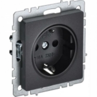 Розетка BR-R11-16-K02, цвет черный, шт BR-R11-16-K02 для моделей iek