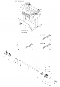 Printer and Accessories SPOOL SHAFT UNIT S для Canon imagePROGRAF TA20 Printer and Accessories SPOO QM4-6688-000 для моделей Canon imagePROGRAF TA20