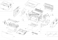 Main MEA UNIT-COVER REAR,Gray для Samsung CLP310 JC97-03032B для samsung моделей  CLP310,  CLP310N,  CLP315