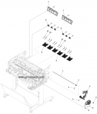 Pinch Roller, Release Lever RELEASE LEVER UNIT для Canon imagePROGRAF TA20 Pinch Roller, Release Le QM4-6204-000 для моделей Canon imagePROGRAF TA20