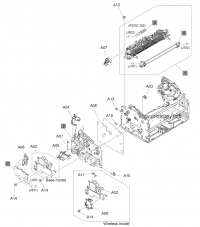 Internal assemblies (1 of 3) Engine controller PCA, wireless model (220 V) для HP LaserJet P1100 Pr RM1-7596-000CN для hp моделей  LASERJET P1100 PRO SERIES,  LASERJET P1100W PRO,  LASERJET PRO P1100