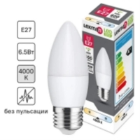 Лампочка светодиодная Lexman свеча E27 600 лм нейтральный белый свет 6.5 Вт