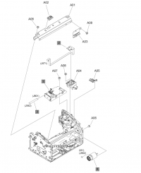 Internal assemblies (3 of 3) Motor PCA, wireless model для HP LaserJet P1100 Pro Series RM1-7599-000CN для hp моделей  LASERJET P1100 PRO SERIES,  LASERJET P1100W PRO,  LASERJET PRO P1100