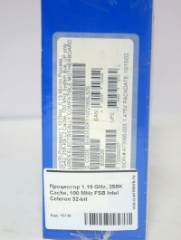 Процессор 1.10 GHz, 256K Cache, 100 MHz FSB Intel Celeron 32-bit