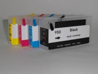 Перезаправляемые картриджи (ПЗК) для HP 711 для  HP Designjet T520  T120 C авточипом