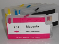 Перезаправляемые картриджи (ПЗК) для HP 711 для  HP Designjet T520  T120 C авточипом