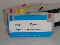 Перезаправляемые картриджи (ПЗК) для HP 711 для  HP Designjet T520  T120 C авточипом