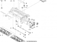 Блок шестерён для Kyocera m2040