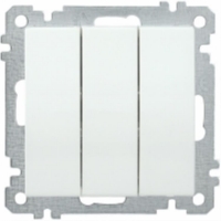 Выключатель трехклавишный EVB30-K01-10-1 (брутто 0.07 кг) цв.белый