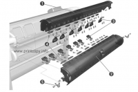 Roll Covers Upper Roll Cover Assembly Basic SV для HP DesignJet T1300 ePrinter Roll Covers Upper Ro CQ305-60018 для моделей HP DesignJet T1300 ePrinter