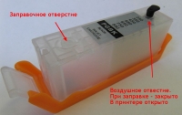 Перезаправляемый картридж (ПЗК) PGI450 / CLI451 для Canon PIXMA iP7240/ MG5440  без чипа