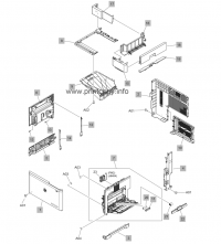 Covers (M631, M632, M633) Right Door Assy для HP LaserJet Enterprise M607 Covers (M631, M632, M633) RM2-0849-000CN для моделей HP LaserJet Enterprise M607