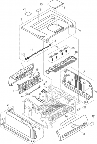 Brother LM4105001 Вал выхода бумаги в сборе HL-2030/2032/2040/2070N/2045/ 2075N/MFC7220/7225N/FAX28 LM4105001 для Brother моделей  HL2030/2032/2035/2037/2040/2045/2070N/2075,  MFC7220/7225N/FAX2820/2