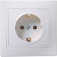 Розетка ERK11-K01-16-K, цвет белый, шт ERK11-K01-16-K для моделей iek
