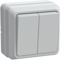 Выключатель двухклавишный EVO20-K01-10-DC EV020-K01-10-DC, шт EV020-K01-10-DC для моделей iek