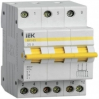 Автомат ВРТ-63 25А, MPR10-3-025, шт MPR10-3-025 для моделей iek