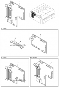 Brother LM9104001 Главная плата (форматтер) 2040 LM9104001 для Brother моделей  HL2030/2032/2035/2037/2040/2045/2070N/2075,  HL-2040,  HL-2040R