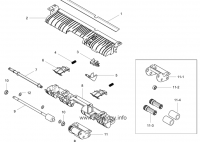Samsung JC66-03096A Ролик подачи на оси JC66-03096A для Samsung моделей  ML-2950ND,  ML-2955DW,  ML3200