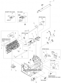 INTERNAL COMPONENTS 2 MOTOR PCB ASSY для Canon imageCLASS MF212w INTERNAL COMPONENTS 2 MOTOR PCB AS FM0-4132-000 для моделей Canon imageCLASS MF212w
