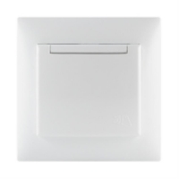 Розетка с крышкой Lexman, Lika, цв.белый