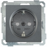 Розетка одноместная с защитными шторками, ERB14-K ERB14-K95-16 для моделей iek