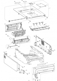 COVERS & LABELS INNER CHUTE ALL2 ASSY (HL-2140) для Brother HL2140 COVERS & LABELS INNER CHUTE ALL2 LU2232002 для моделей Brother HL2140