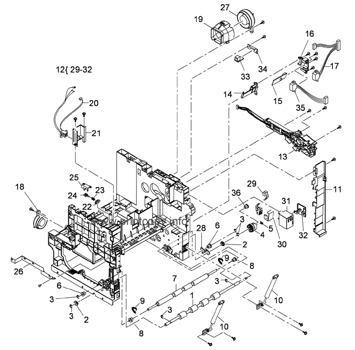 Вентилятор 127N07589 | DC06025SH24ZI для Xerox WC 4150/ WC 4250/ WC 4260